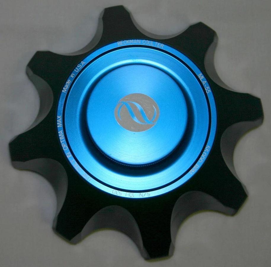 BECKMAN COULTER ULTRACENTRIFUGE FIXED ANGLE ROTOR, MODEL MLA-55, 8 x 13.5 ML