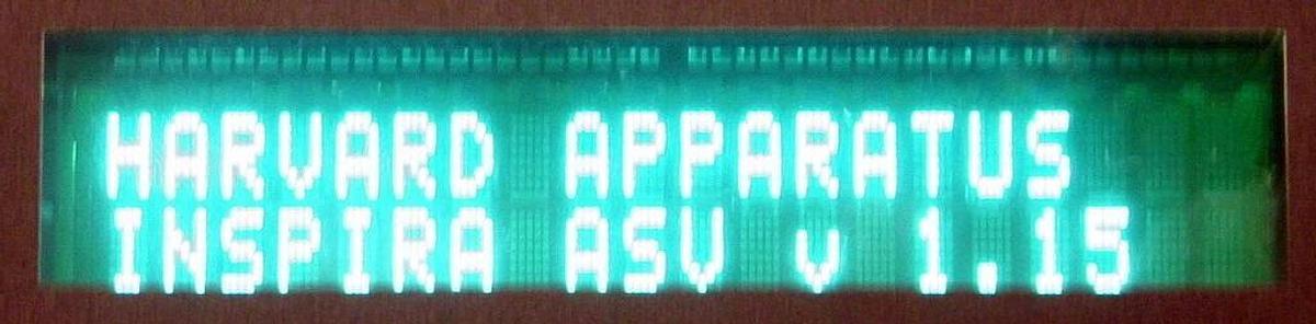 Used HARVARD ADVANCED SAFETY VENTILATOR INSPIRA ASV, CATALOG NO. 55-7058