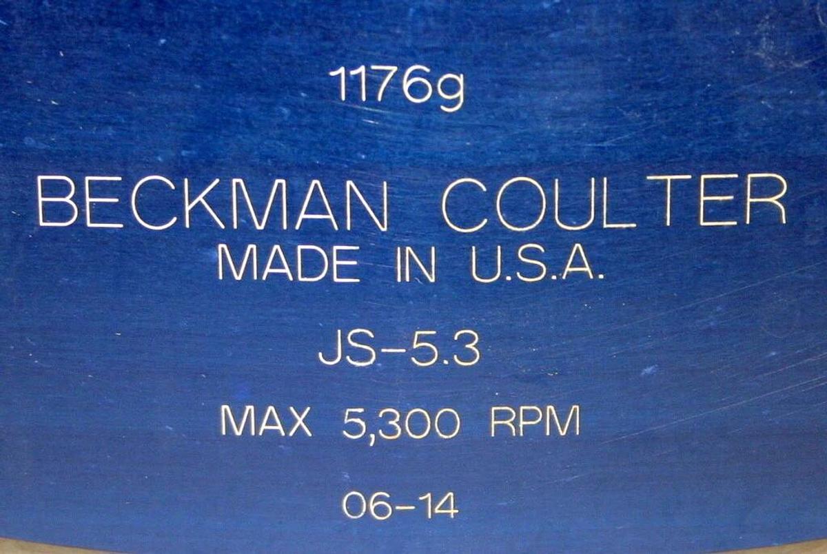 Used BECKMAN COULTER ROTOR, MODEL JS-5.3 WITH BUCKETS