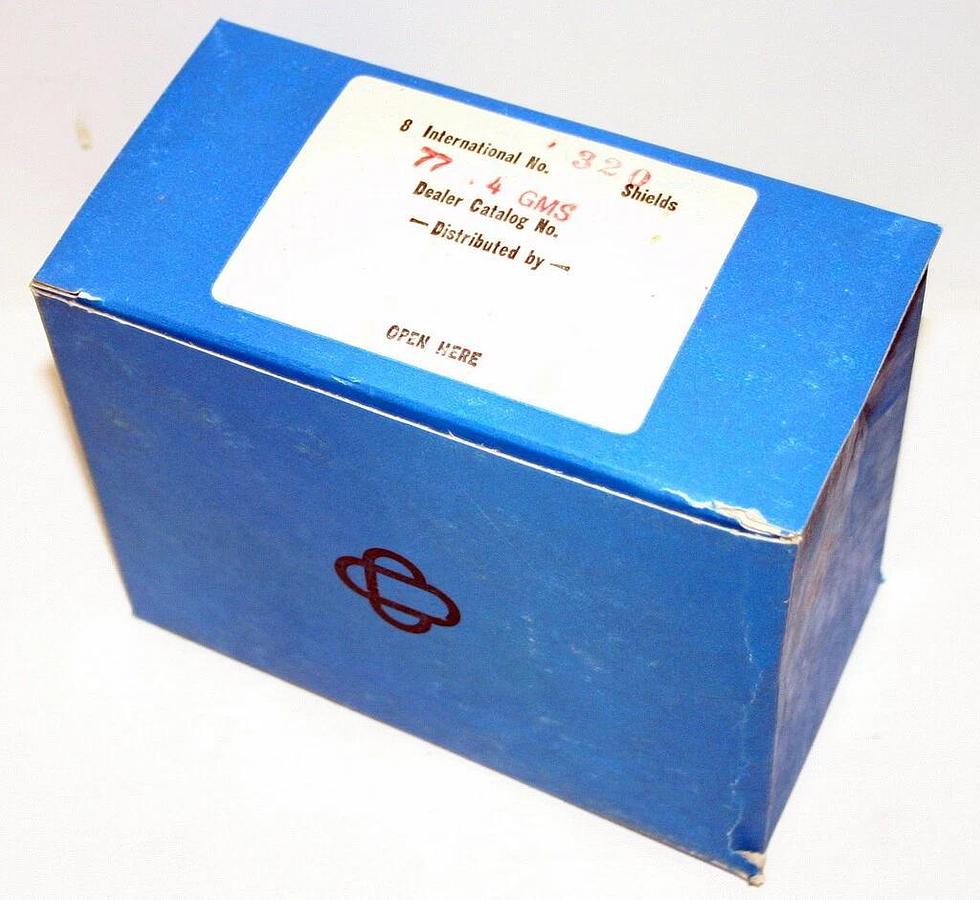 Used IEC SHIELDS, MODEL 320 AND TRUNIONS, MODEL 325, BOX OF EIGHT, NEW