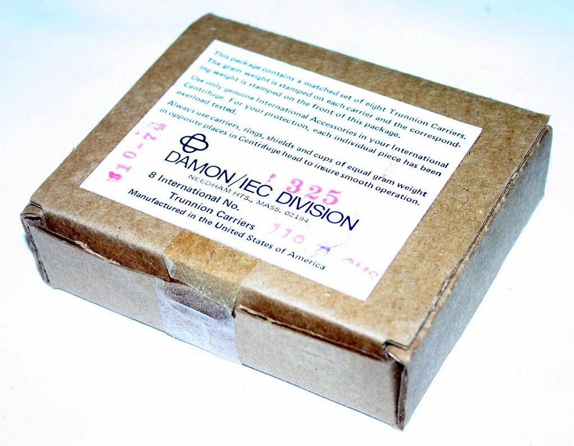 Used IEC SHIELDS, MODEL 320 AND TRUNIONS, MODEL 325, BOX OF EIGHT, NEW