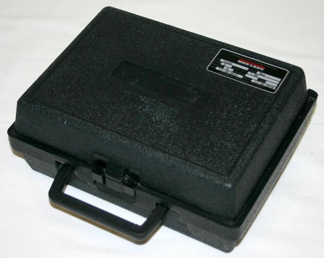 Used RICE LAKE 5KG SS CYLINDRICAL CALIBRATION WEIGHT, CLASS 2 WITH CASE