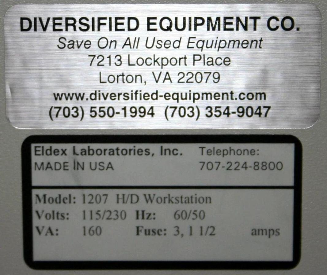 ELDEX HYDROLYSIS / DERIVATIZATION H/D WORKSTATION, MODEL 1207