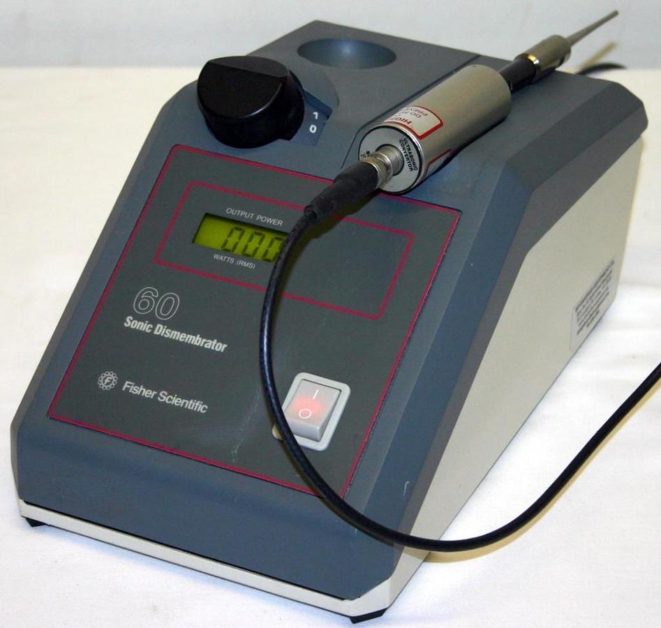 Used FISHER SCIENTIFIC SONIC DISMEMBRATOR WITH ULTRASONIC CONVERTOR, MODEL F60