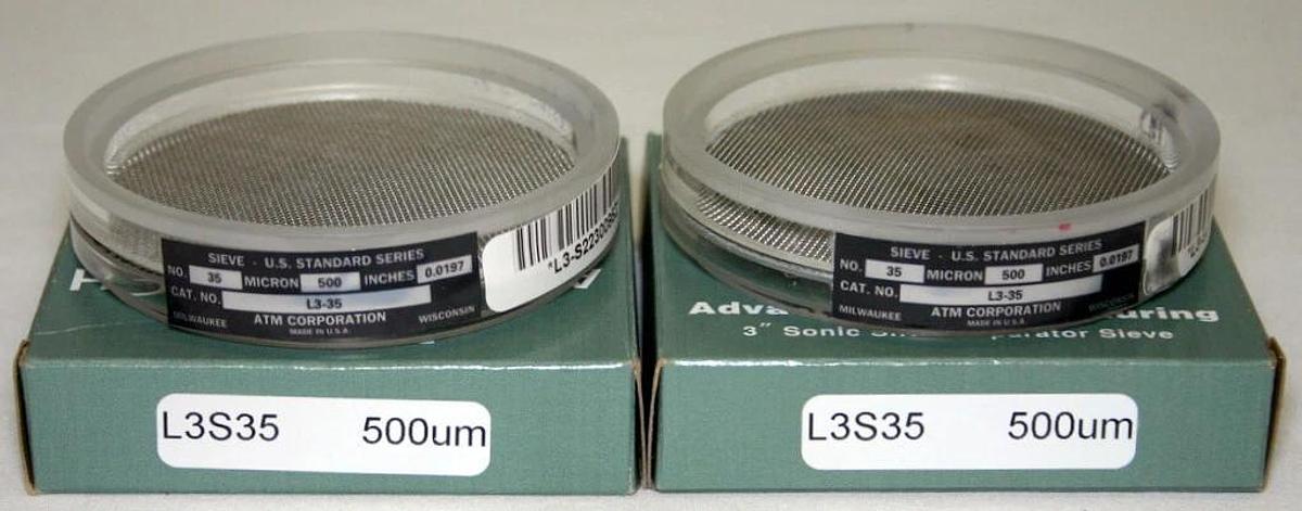 Used ADVANTECH 3" DIAMETER CLEAR ACRYLIC SONIC SIFTER SEPARATOR SIEVE , L3S SERIES