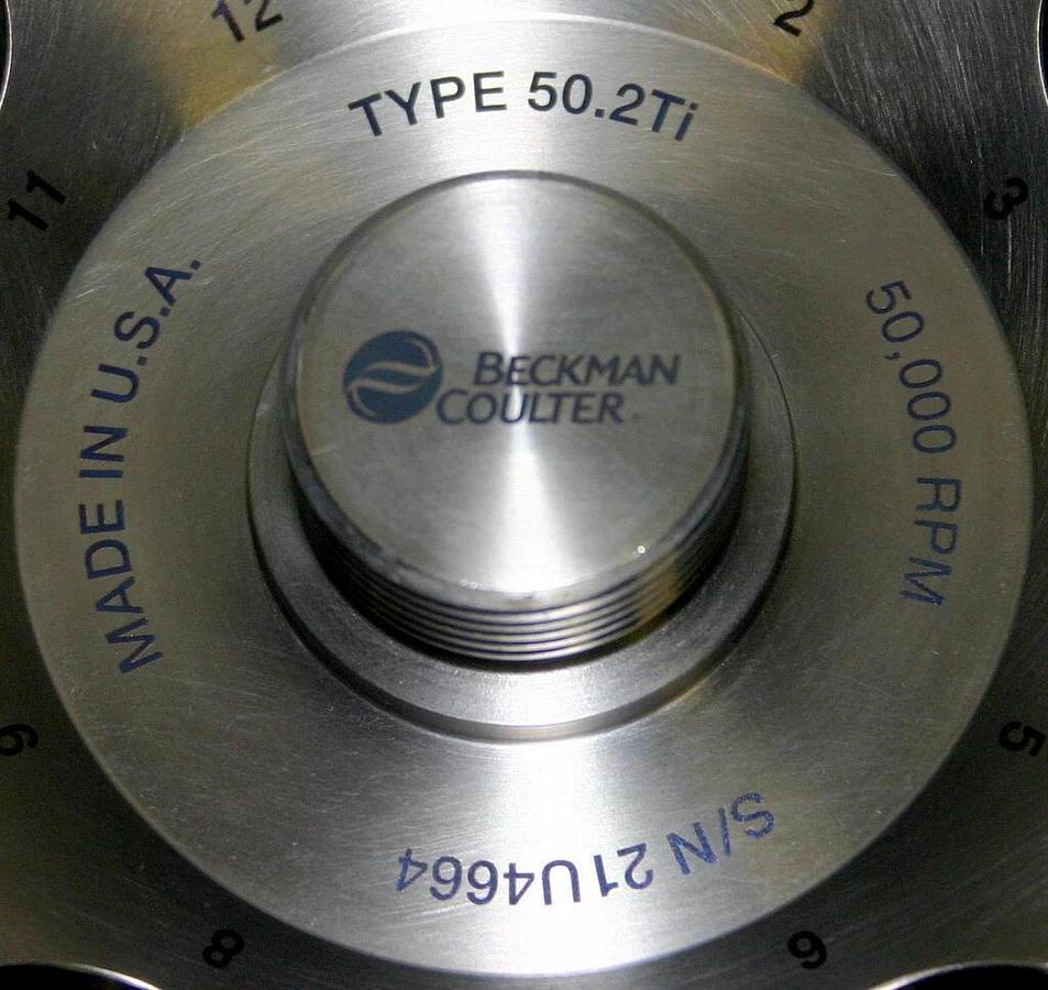 BECKMAN COULTER ULTRACENTRIFUGE FIXED ANGLE ROTOR, MODEL 50.2 TI, 12 X 39 ML