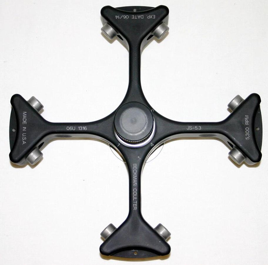 Used BECKMAN COULTER ROTOR, MODEL JS-5.3 WITH BUCKETS