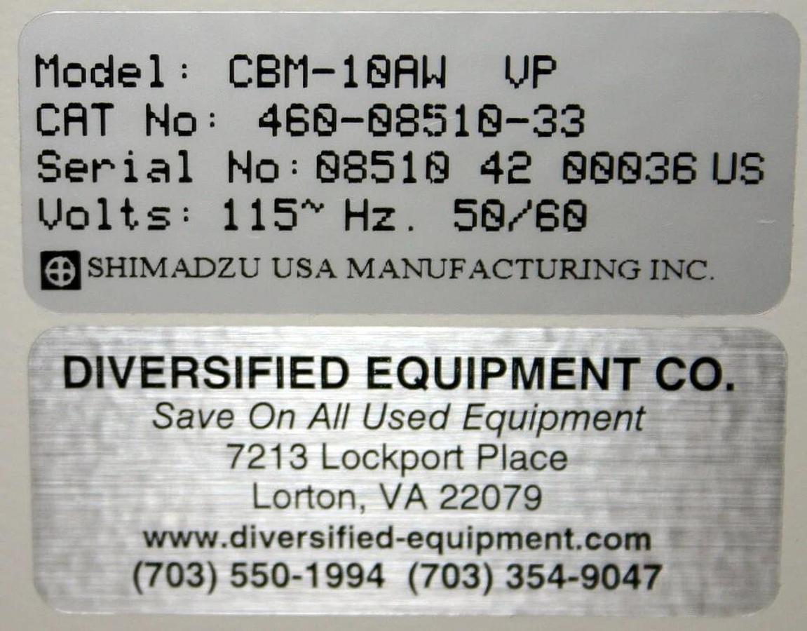 Used SHIMADZU COMMUNICATIONS BUS MODULE, MODEL CBM-10AW VP