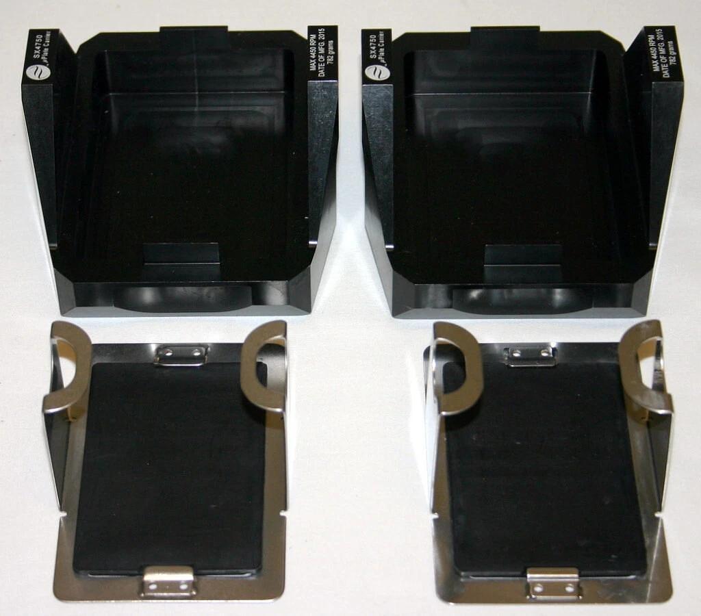 BECKMAN COULTER MICROPLATE CARRIER MODEL 392806 FOR SX4750 & SX4750A ROTOR, PAIR