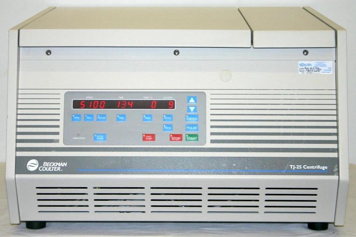 Used BECKMAN COULTER REFRIGERATED HIGH SPEED CENTRIFUGE MODEL TJ-25, TS-5.1-500 ROTOR