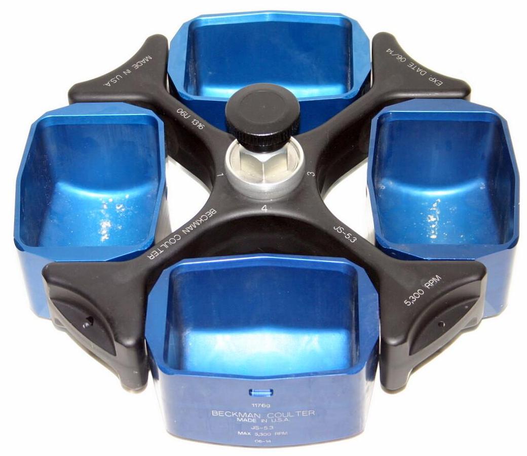 Used BECKMAN COULTER ROTOR, MODEL JS-5.3 WITH BUCKETS