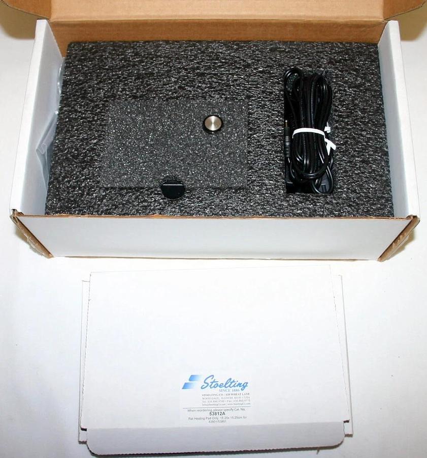 Used STOELTING RODENT WARMER WITH HEATING PAD, MODEL 53800R, NEW IN THE BOX