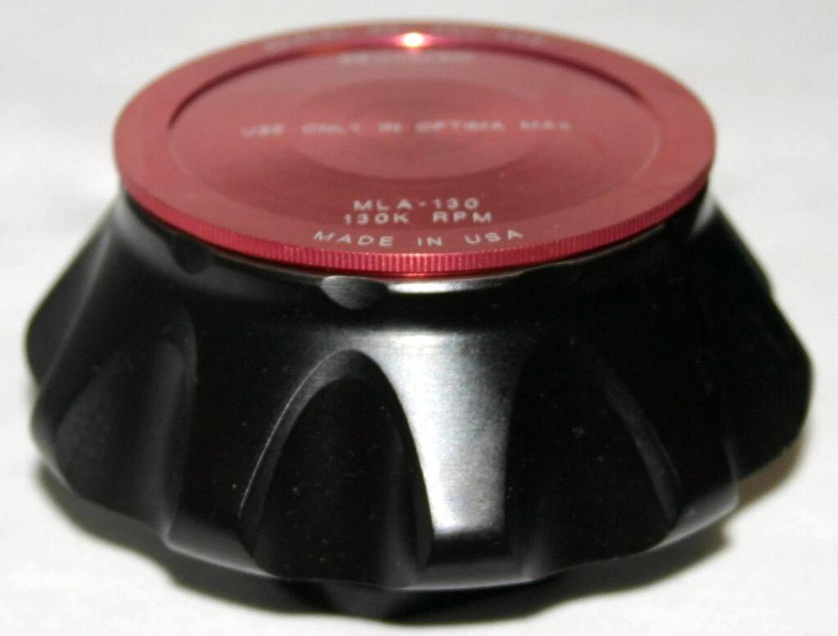 Used BECKMAN ULTRACENTRIFUGE FIXED ANGLE TITANIUM ROTOR, MODEL MLA-130, 10 x 2.0ML