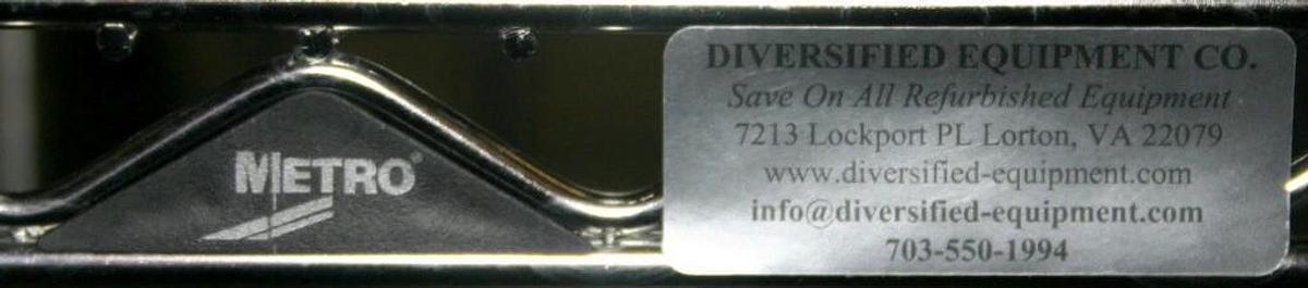 METRO SUPER ADJUSTABLE ERECTA 6 SHELF STAINLESS SHELVING RACK, 36"L x 18"W x 74H