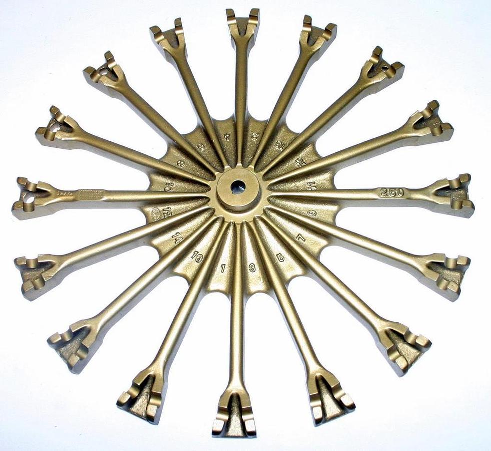 Used IEC 16-PLACE TRUNNION-TYPE HORIZONTAL ROTOR, MODEL 250,  NEW