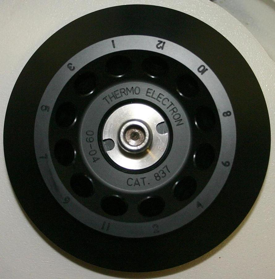 Used IEC CENTRIFUGE, MODEL MICRO MB WITH THERMO MICROTUBE ROTOR, MODEL 837