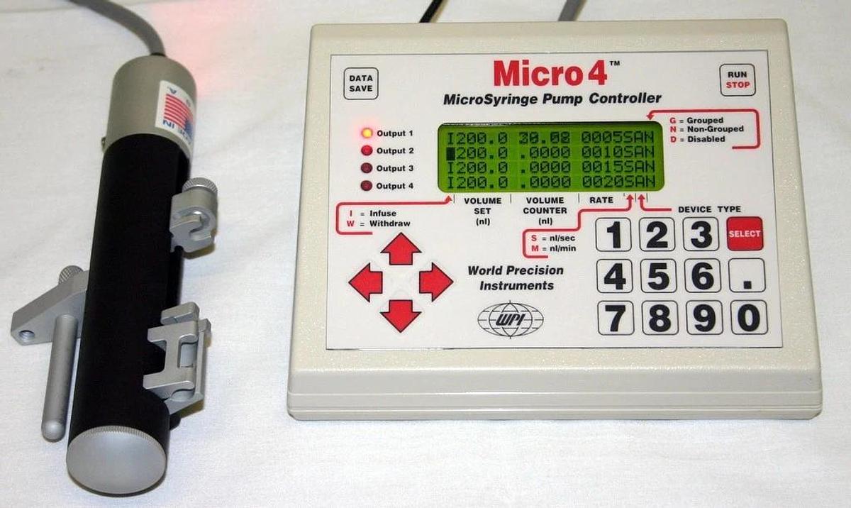 WORLD PRECISION INSTRUMENTS WPI MICROSYRINGE PUMP CONTROLLER UMC4  & PUMPS UMP3