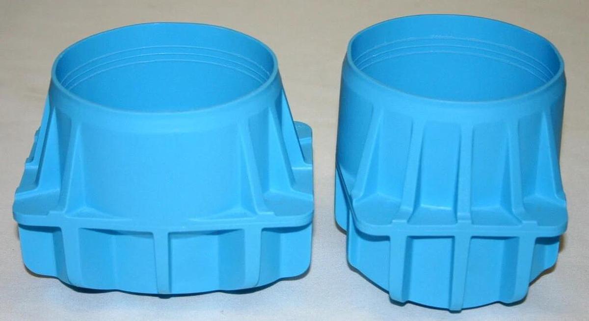 Used BECKMAN COULTER 500 ML CONICAL ADAPTERS, BLUE, MODEL 392078 FOR JS-5.3 ROTOR