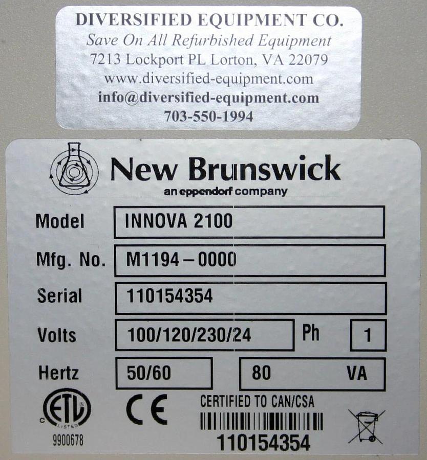 Refurbished EPPENDORF NEW BRUNSWICK DIGITAL GYROTORY PLATFORM SHAKER, MODEL INNOVA 2150