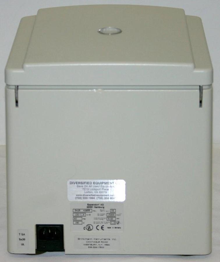 Used EPPENDORF MICROCENTRIFUGE, CENTRIFUGE, MODEL 5415D, W/ F45-24-11 ROTOR AND LID