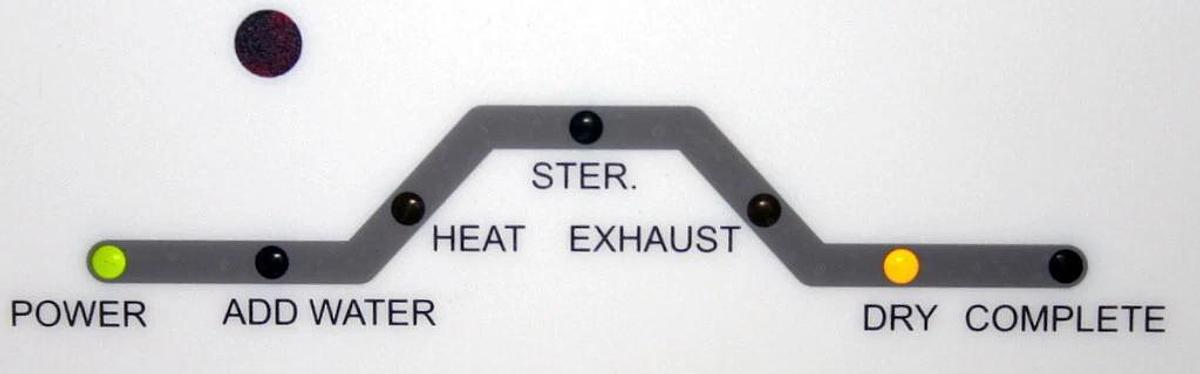 FISHER SCIENTIFIC AUTOMATIC STEAM STERILIZER, AUTOCLAVE, MODEL STERILELITE 24