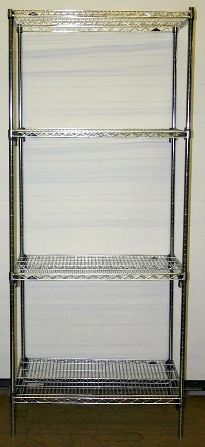 Used METRO SUPER ADJUSTABLE CHROME WIRE SHELF, SHELVING RACK UNITS, 6 DIFFERENT SIZES