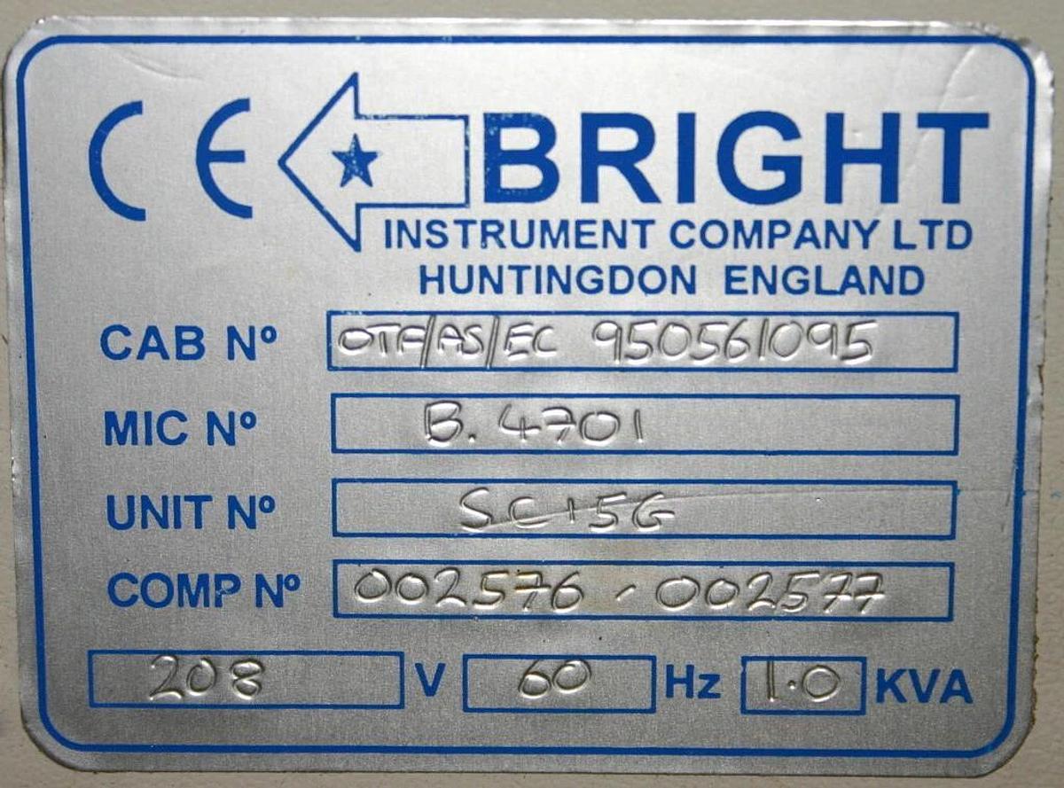 Used BRIGHT HACKER CRYOSTATS, MODEL OTF