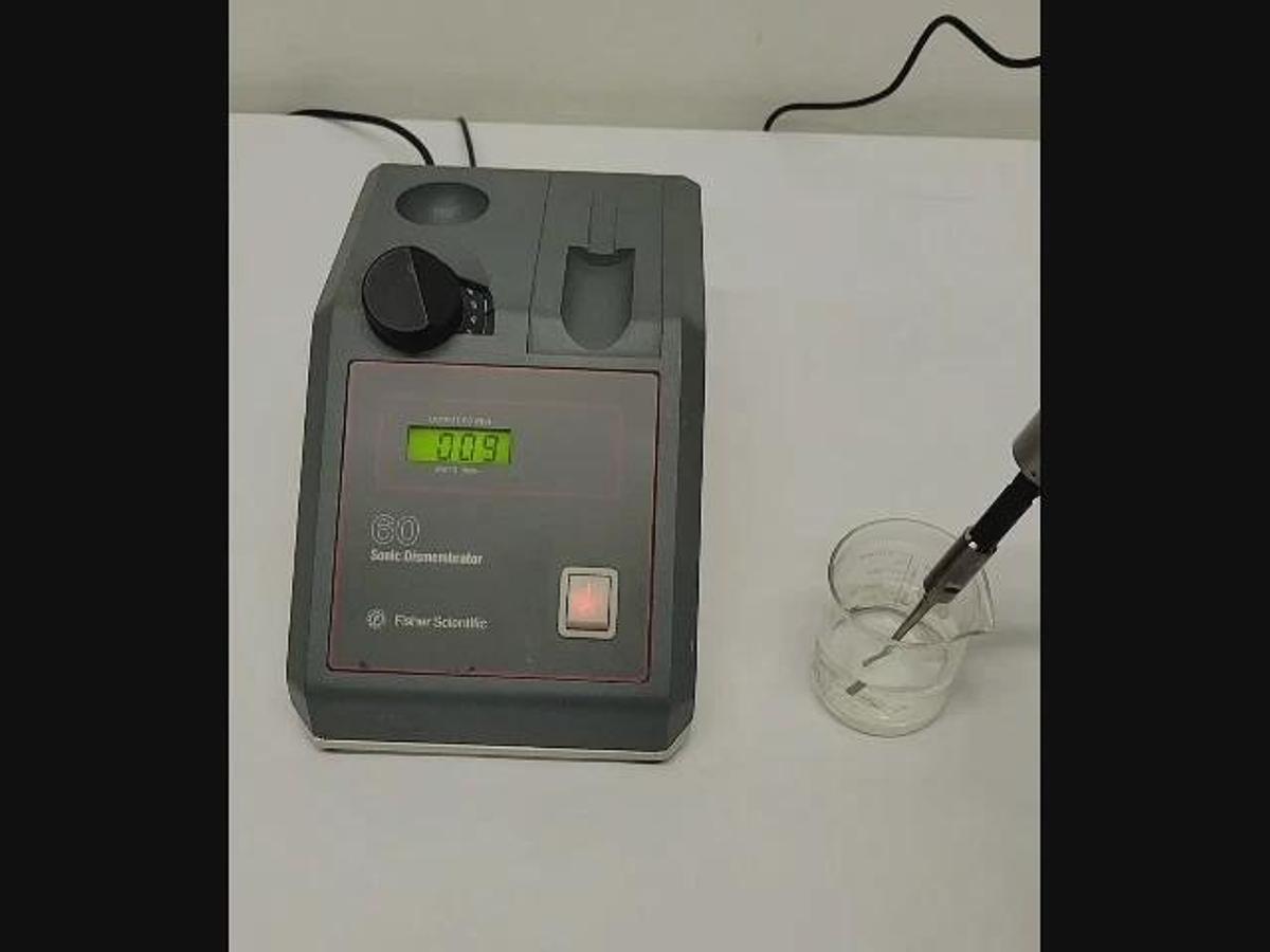 Used FISHER SCIENTIFIC SONIC DISMEMBRATOR WITH ULTRASONIC CONVERTOR, MODEL F60