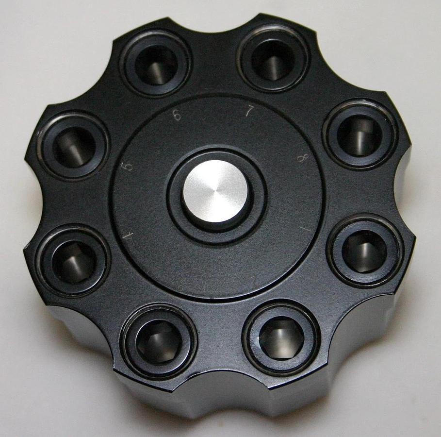 BECKMAN ULTRACENTRIFUGE VERTICAL TUBE TITANIUM ROTOR, MODEL TLV-100, 8 x 2.0 ML