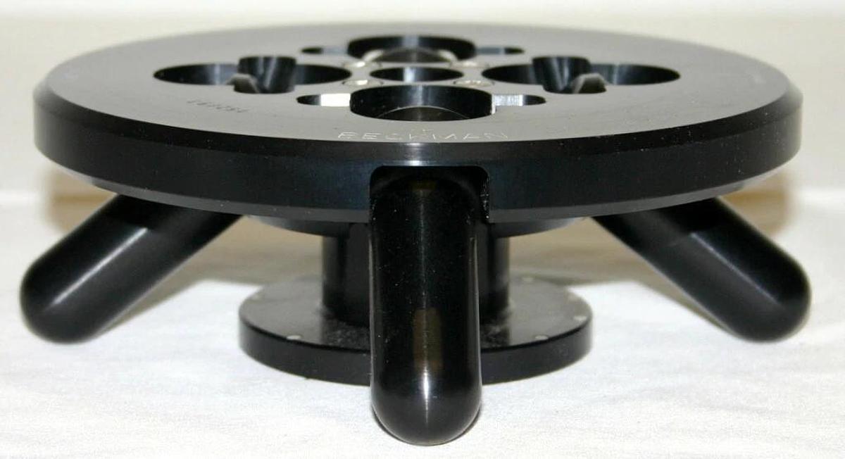 Used BECKMAN SWINGING-BUCKET ANODIZED ALUMINUM ROTOR, MODEL S0410, 4 X 10 ML