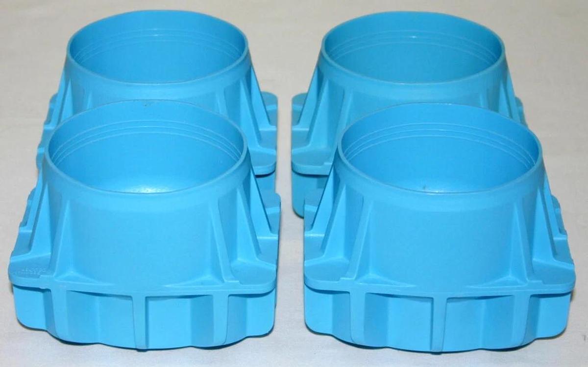 Used BECKMAN COULTER 500 ML CONICAL ADAPTERS, BLUE, MODEL 392078 FOR JS-5.3 ROTOR