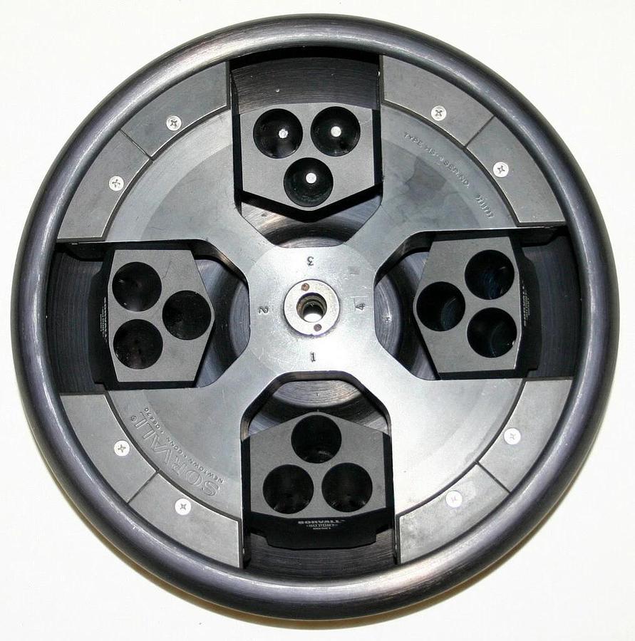 SORVALL SWINGING BUCKET ROTOR, MODEL HS-4, 4 X 3 PLACE 50 ML CONICAL BUCKETS