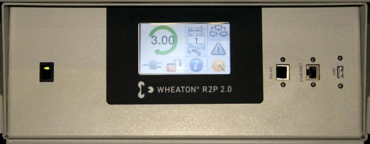 Used DWK WHEATON 3 TIER BOTTOM DRIVE R2P 2.0 ROLLER BOTTLE APPARATUS WRBMR5030-A