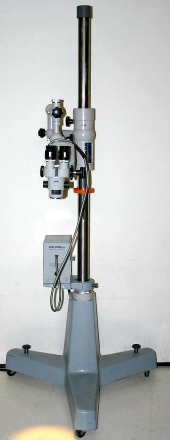 Used ZEISS F 170 OPERATING SURGICAL MICROSCOPE, MODEL OPMI 1-DFC, FIBER OPTIC LIGHT