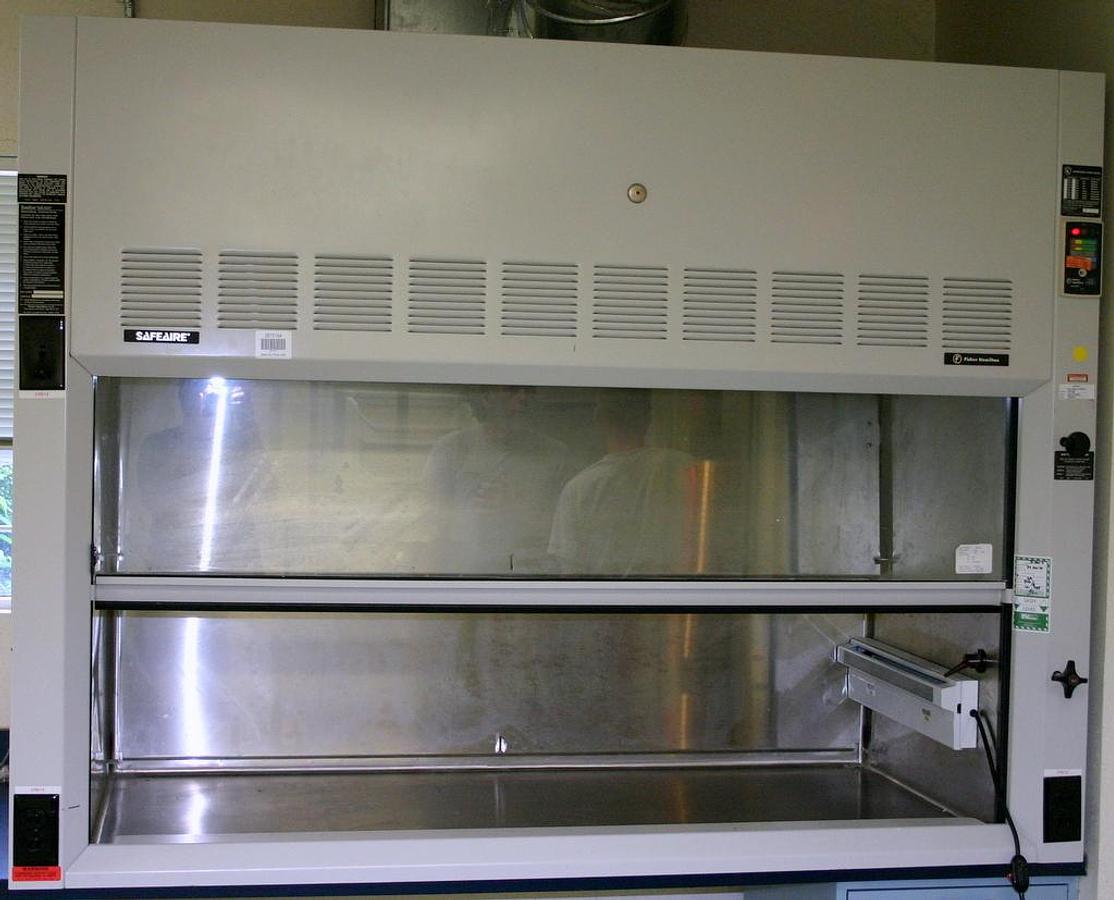 FISHER HAMILTON SAFEAIRE S/S FUME HOOD, 6 FOOT, MODEL HM54L (CREME)