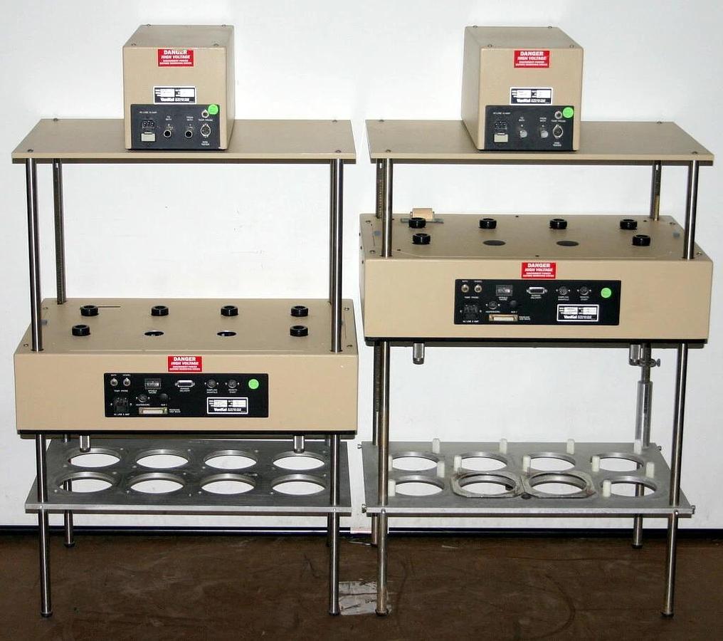 Used VANKEL DISSOLUTION TESTING STATIONS, MODEL VK6010-8 WITH VK650A CIRCULATOR