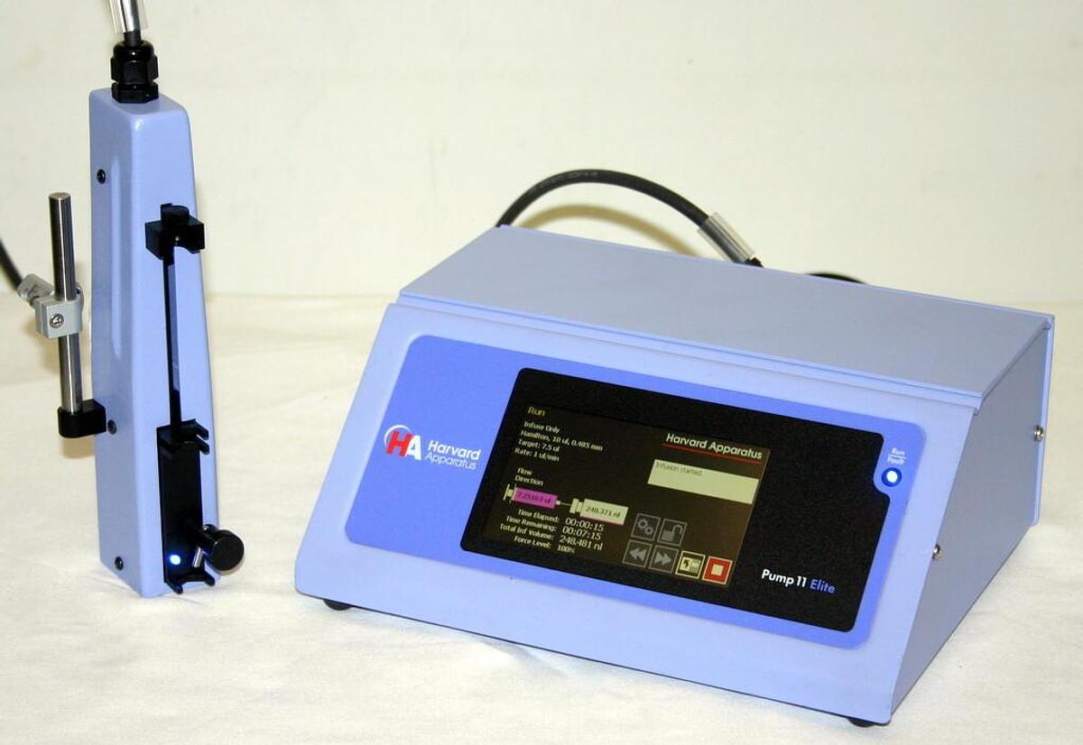 HARVARD PUMP 11 ELITE NANOMITE PROGRAMMABLE WITHDRAWAL INFUSION PUMP