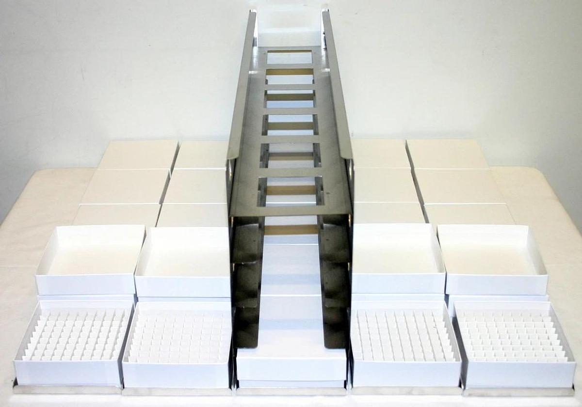 Used THERMO SCIENTIFIC FREEZER RACK KIT, MODEL RSK400SD4 FORMA 88400 & TSU400  RACKS