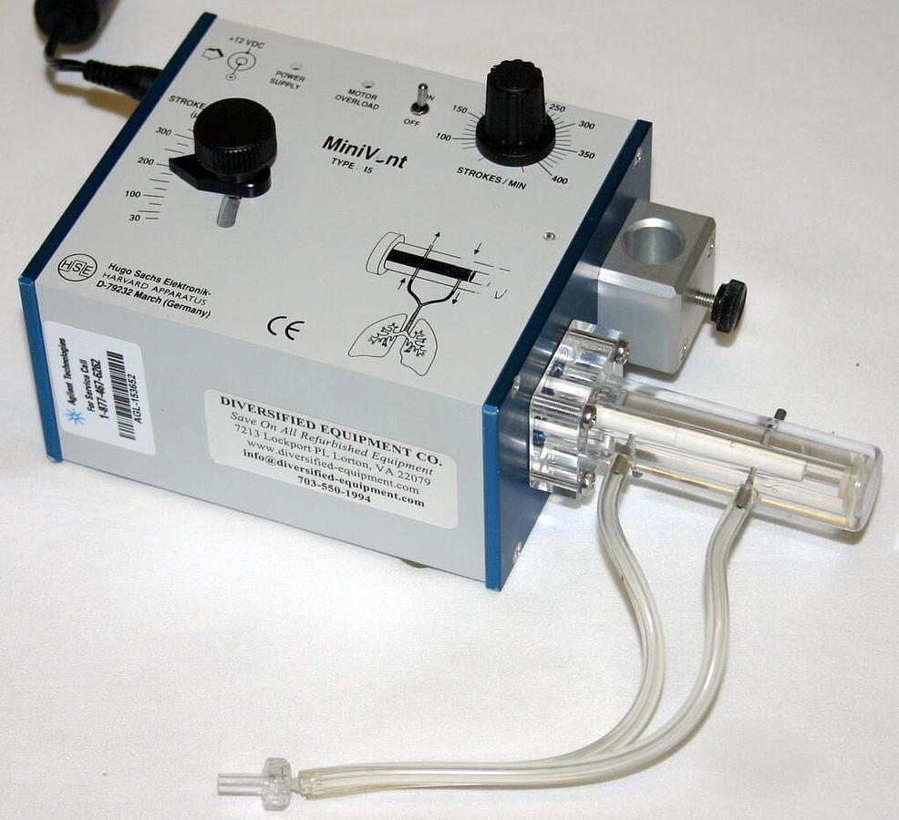 HARVARD HSE HUGO SACHS ELEKTRONIK MOUSE VENTILATOR MINIVENT, MODEL 845