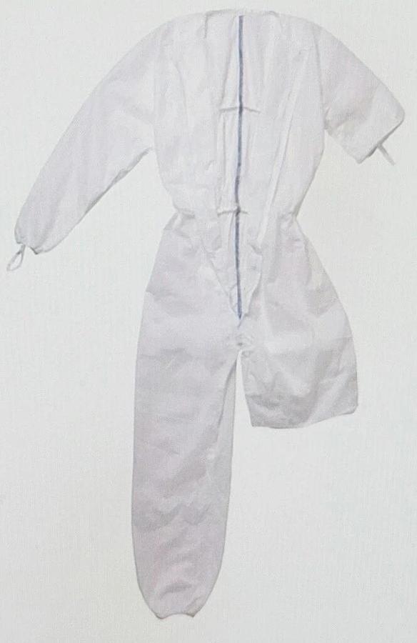 Used KIMBERLY-CLARK KIMTECH A5 STERILE CLEANROOM COVERALLS, L 88802, X-L 88803, PPE