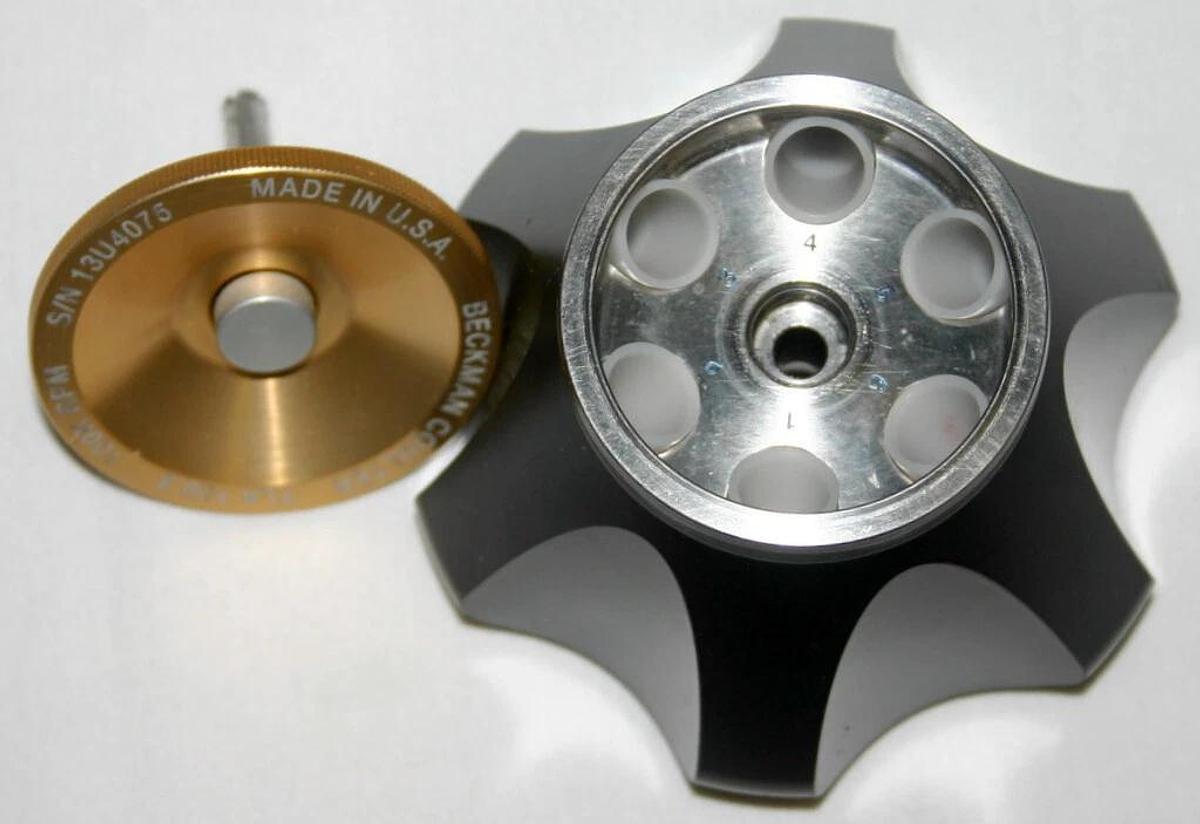 Used BECKMAN COULTER ULTRACENTRIFUGE FIXED ANGLE ROTOR, MODEL TLA-100.3, 6 x 3.5 ML