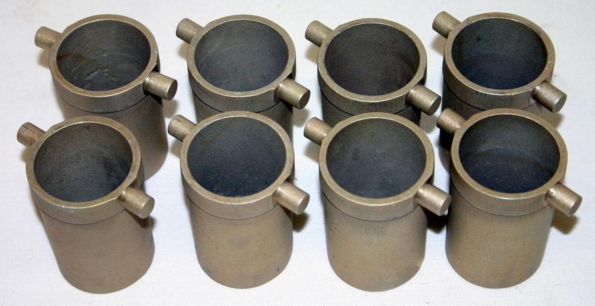 Used IEC CUPS, MODEL 362, 6 ½" BABCOCK BOTTLE,  BAG OF EIGHT, MATCHED WEIGHTS, NEW