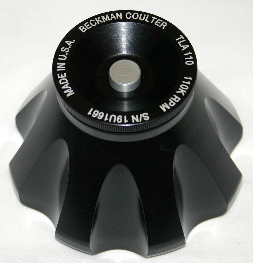 BECKMAN COULTER ULTRACENTRIFUGE FIXED ANGLE ROTOR, MODEL TLA-110, 8 X 5.1 ML