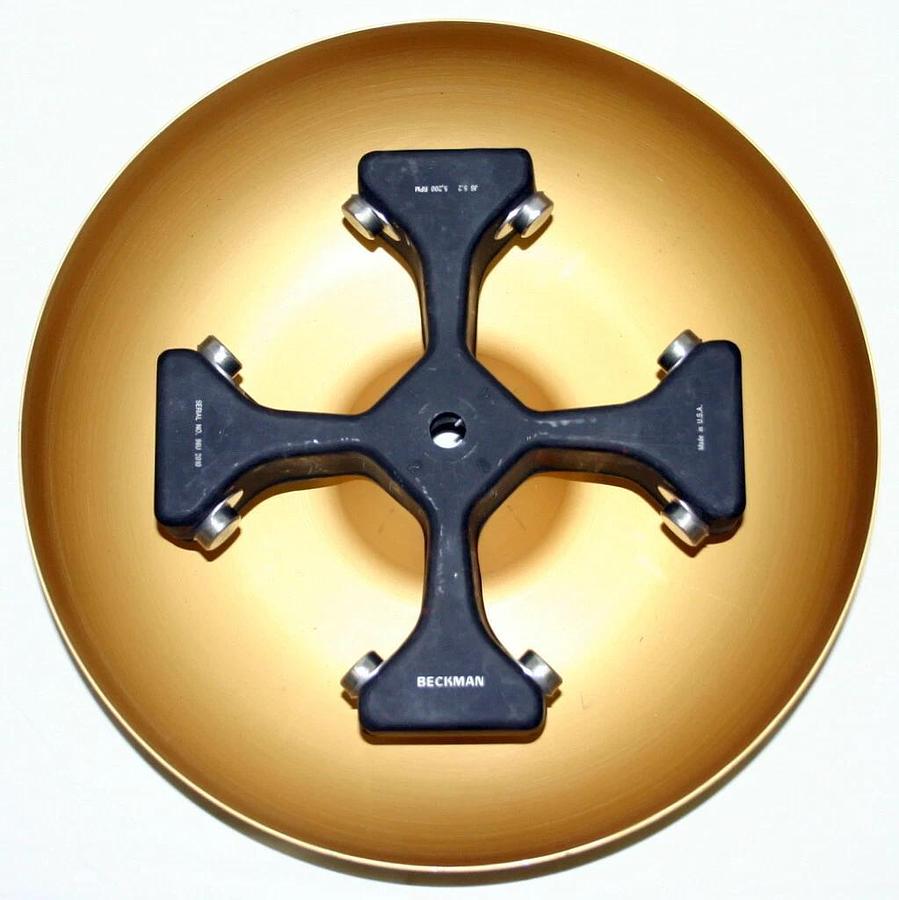 Used BECKMAN ROTOR, SWINGING BUCKET, MODEL JS-5.2 WITH BUCKETS