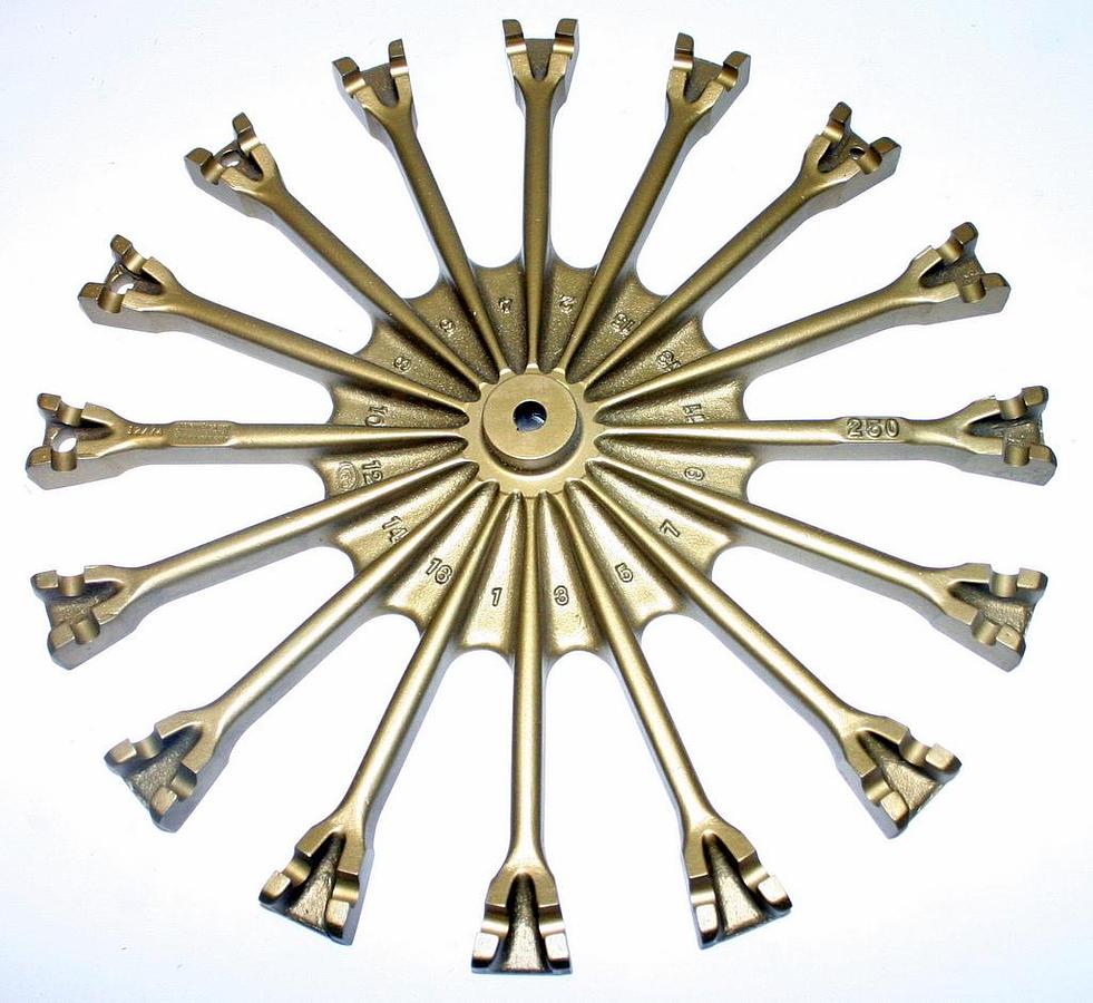 Used IEC 16-PLACE TRUNNION-TYPE HORIZONTAL ROTOR, MODEL 250,  NEW