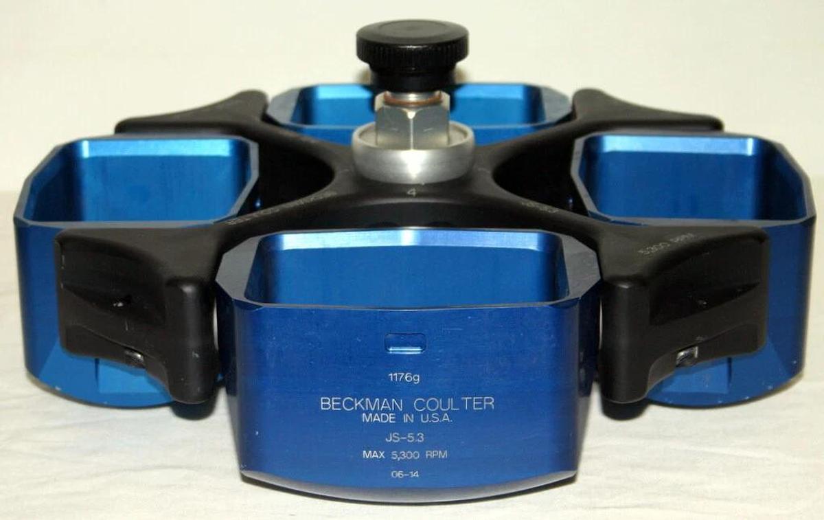 Used BECKMAN COULTER ROTOR, MODEL JS-5.3 WITH BUCKETS