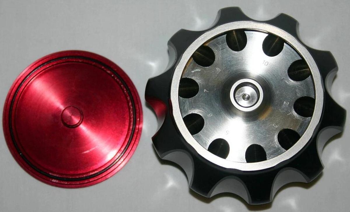 Used BECKMAN ULTRACENTRIFUGE FIXED ANGLE TITANIUM ROTOR, MODEL MLA-130, 10 x 2.0ML