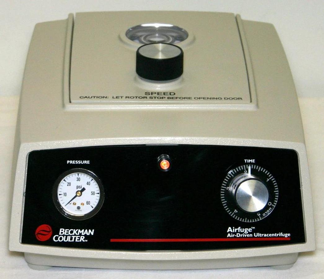 2016 BECKMAN COULTER AIRFUGE AIR-DRIVEN ULTRACENTRIFUGE, PART NUMBER 340400