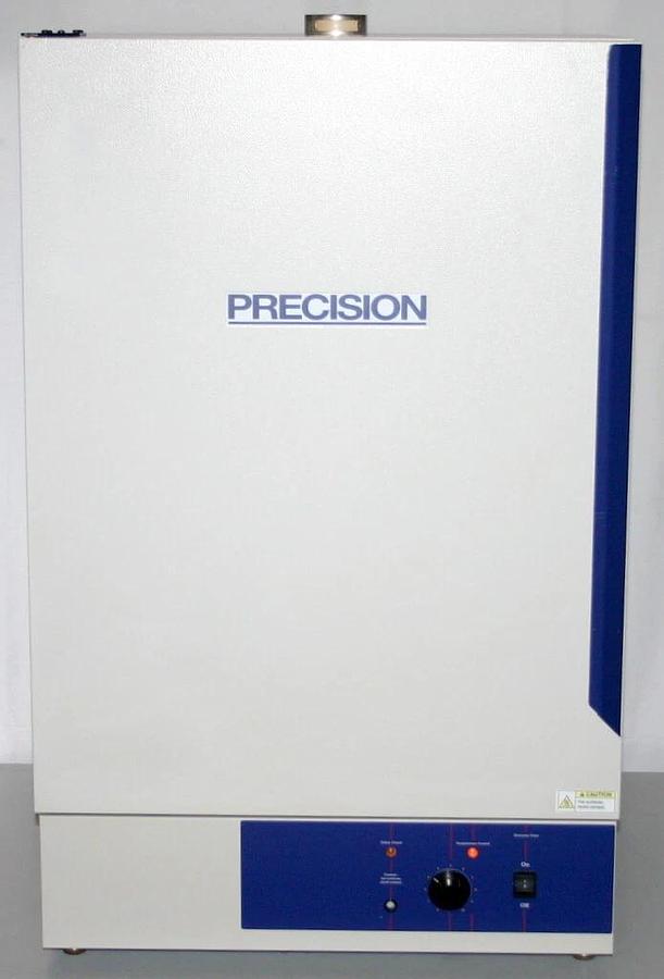 Used PRECISION MECHANICAL-CONVECTION FORCED AIR OVEN, MODEL 45EM, CATALOG 51221135