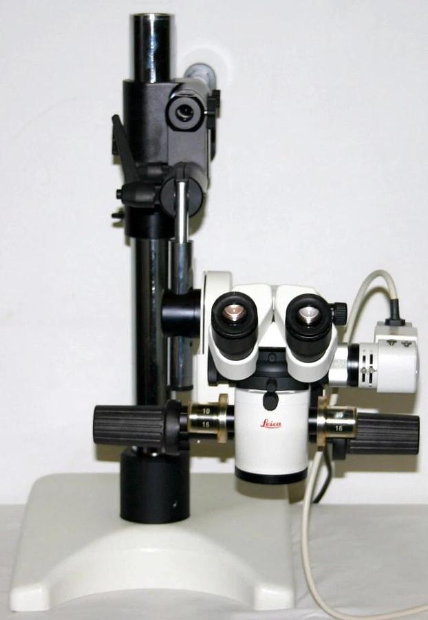 LEICA TABLETOP STEREO MICROSCOPE, MODEL M651 WITH CAMERA